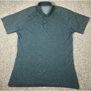 Lululemon Metal Vent 2.0 Golf Polo Shirt Mens XL Green Performance Stretch